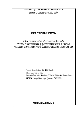 Tổng hợp 74 hình về mô hình bloom filetype pdf  NEC