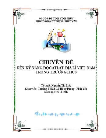 Chuyên đề Rèn kỹ năng đọc atlat địa lí Việt Nam trong trường THCS